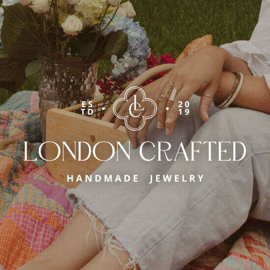 London Crafted logo overlaying image