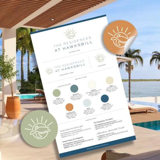 The Residences at Hawksbill Brand design