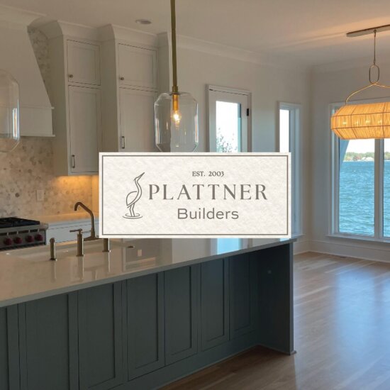 Mockup of logo design for Plattner Builders