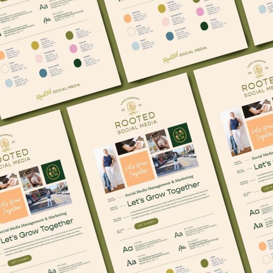brand portfolio for small business by Blender Creative Co.