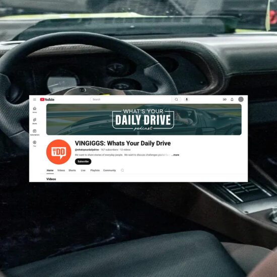 Youtube cover design for what's your daily drive