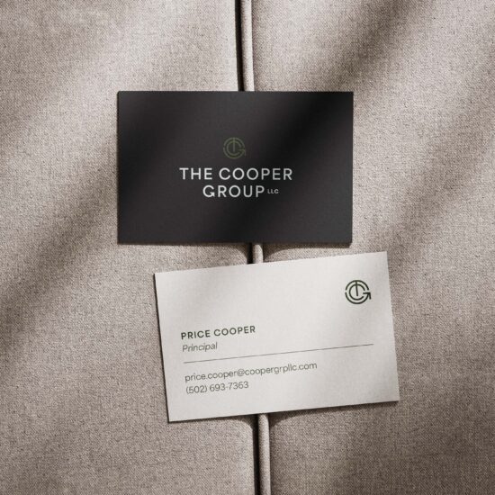 Business Card On Fabric Mockup 2